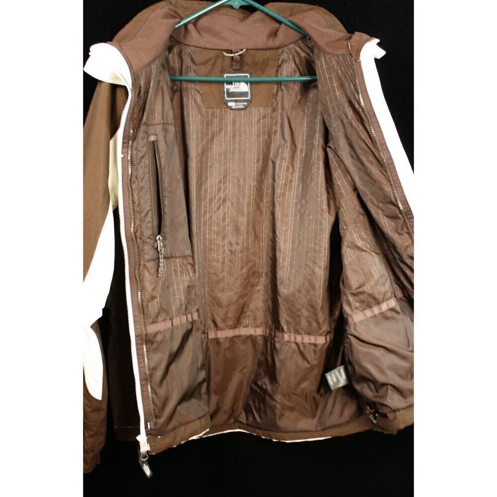 The North Face HyVent Jacket Brown & White Size M - Picture 3 of 14